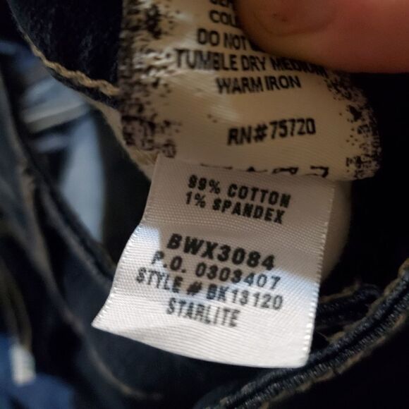 BKE Starlite Stretch Cropped Jean Sz 29 - Picture 4 of 5